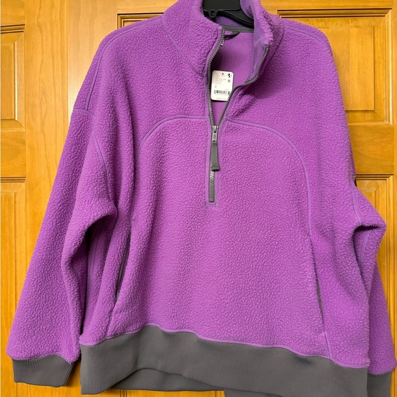 FP Movement by Free People Tops - FP Movement by Free People Purple and Gray Sweatshirt